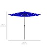 Best Choice Products 10ft Solar Polyester LED Lighted Patio Umbrella