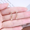 Atentuyi Tiny Cz Stud Earrings Gold Cz Drop Earrings Crystal