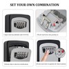 Holdfiturn Wall Mounted Key Safe Combination Lock Box with 12-Digit