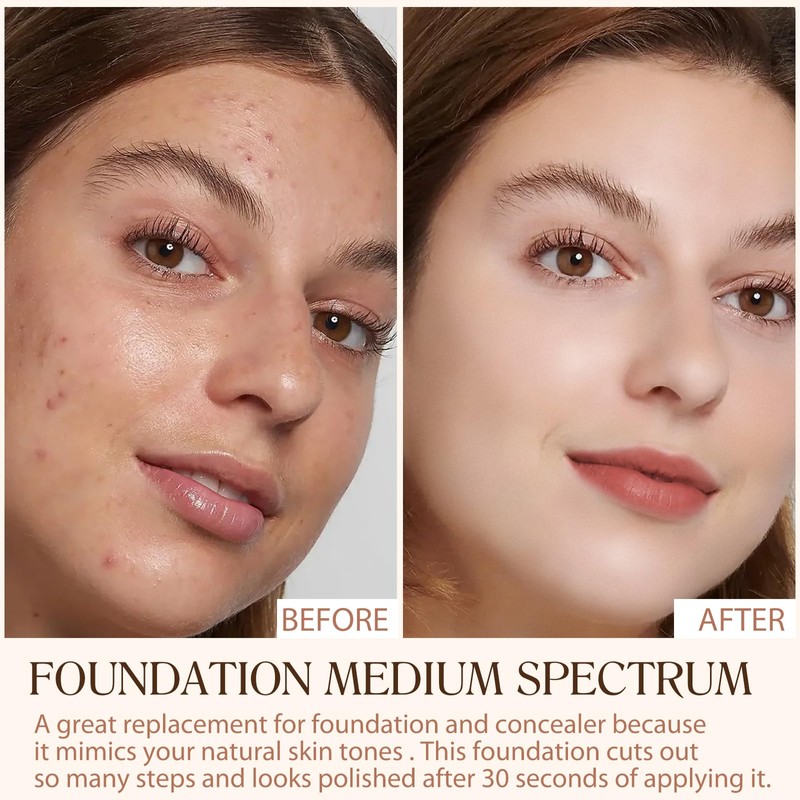 Color Changing Foundation 4 in 1 Medium Spectrum, Flawless Foundation