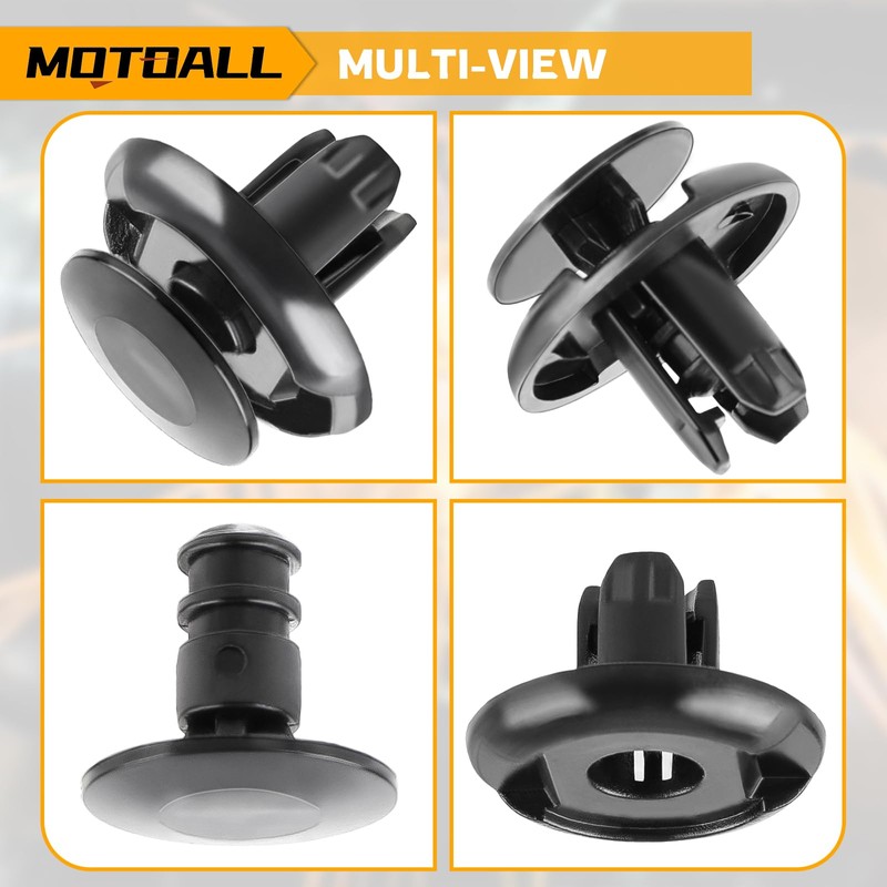 MOTOALL Nylon Front Fender Liner Trim Panel Bumper Shield Retainer