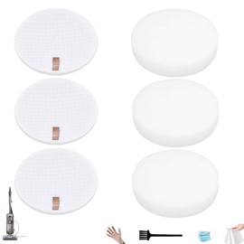 ​​AZ2002 Vacuum Foam&Felt Filter Replacementr for Shark Vertex DuoClean PowerFin Upright Vacuum AZ2000, AZ2000W, AZ2002, UV2500 – 3 Foam & 3 Felt Filter Kit, Replaces Part XFFKAZ2000