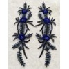 ESOSZNUA Two Colors Handmade Shining Rhinestones lace Applique Patches Sewing