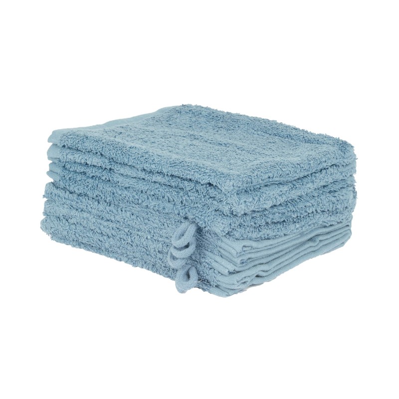 Pack of 10 Wash Cloths in Many Colours 100% Cotton