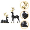 Toyvian 2Pcs Gold Reindeer Christmas Decoration Reindeer Figurine Christmas Reindeer