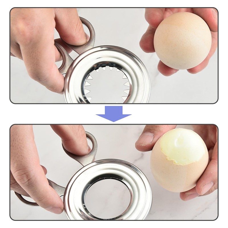 2 Pieces Egg Cutter, Stainless Steel Egg Cutter, Boiled Egg