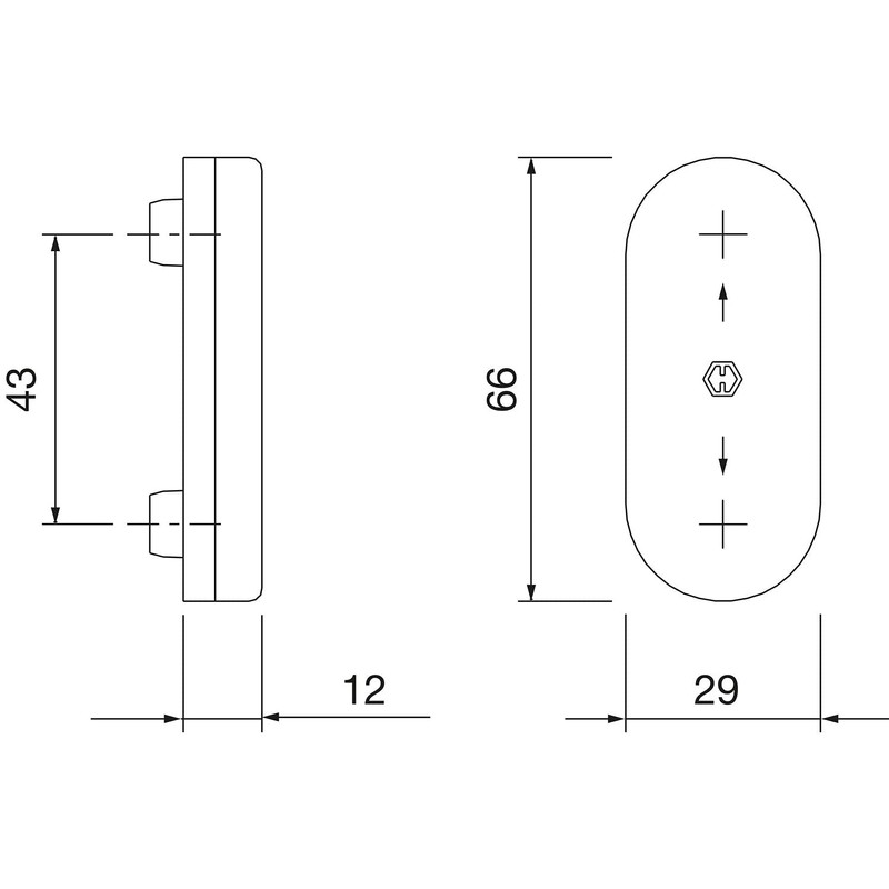 HOPPE 811601 Aluminium Stainless Steel Effect Window Handle Hole Concealed