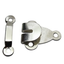 Hook and Eye Closures Sew on Hook and Eye Metal Pants Hook and Eye Set of 12 Light Nickel