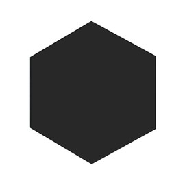 Black Acrylic 4" Hexagon Blank Craft Tile 1/8" Thick for DIY Projects Painting Coasters and Home Decor by Marketing Holders