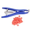 Castration Pliers Animal Tail Docking Clamp with 100 Red Rings