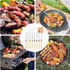 8 Pack Telescopic Barbecue Skewers Extendable 31-81cm Stainless Steel Marshmallow