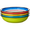 Tequila Sunrise 9.25-Inch Soup and Pasta Bowls Set of 4,