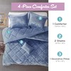 Intelligent Design Felicia Luxe Comforter Velvet Lush Double Sided Diamond