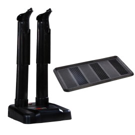 JobSite Boot Dryer with Rubber Drip Tray - Silent Shoe Dryer & Warmer