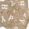 Uniwish Happy Birthday Banner for Birthday Party Decorations, Rustic Burlap