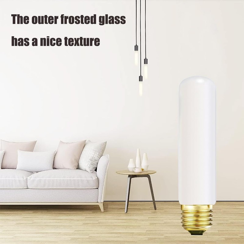 SCOMX 25 Watt T10 Frost Tubular Incandescent Light Bulb, Showcase