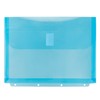 Idena 11127 Document Wallet, A4, Plastic, Sorting Folder in Turquoise
