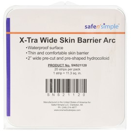Safe n' Simple X-Tra Wide Skin Barrier Arc, 20 Count
