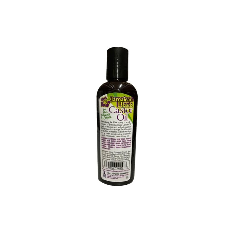 Hollywood Beauty Black Jamaican Castor Oil, 3 oz (Pack of