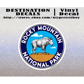 Rocky Mountain National Park Colorado Decal Sticker Vinyl 3" x 3"