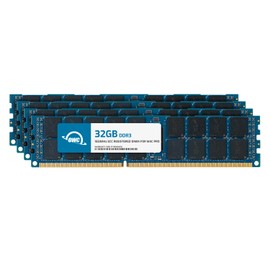 OWC - Kit de actualización de Memoria de 128 GB - 4 módulos DIMM PC10600 DDR3 ECC-R de 32 GB para Modelos Mac Pro Late 2013