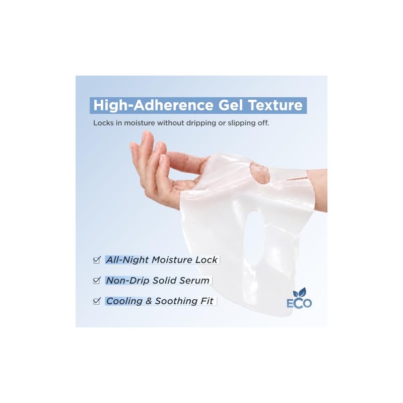 Dermal Mascarilla de Gel de Hidrogel Fundente con cido Hialur