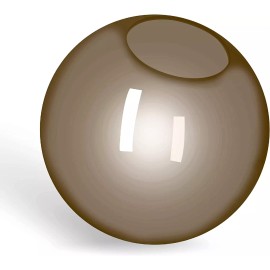 KastLite 12" Bronze Acrylic Lamp Post Globe |  5.25" Neckless Opening