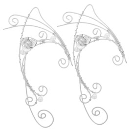 BESPORTBLE 2Pcs Retro Ear Cuff Clip Earrings for Women Elegant Ear Hook Design Non Piercing Accessory for Festivals Birthdays Everyday Wear