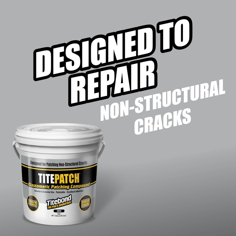 Titebond TitePatch Elastomeric Patching Compound 5366, White Textured Brush Grade,