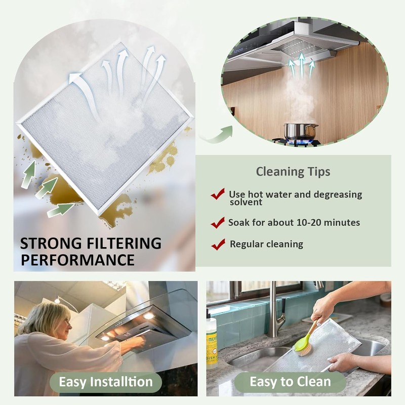 BPS1FA30 Range Hood Grease Filter 11-3/4" x 14-1/4" x 3/8"
