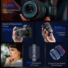 Viltrox AF 55 mm F1.8 EVO APO Full Frame Auto Focus Prime Lens con ampia apertura (per Nikon Z)
