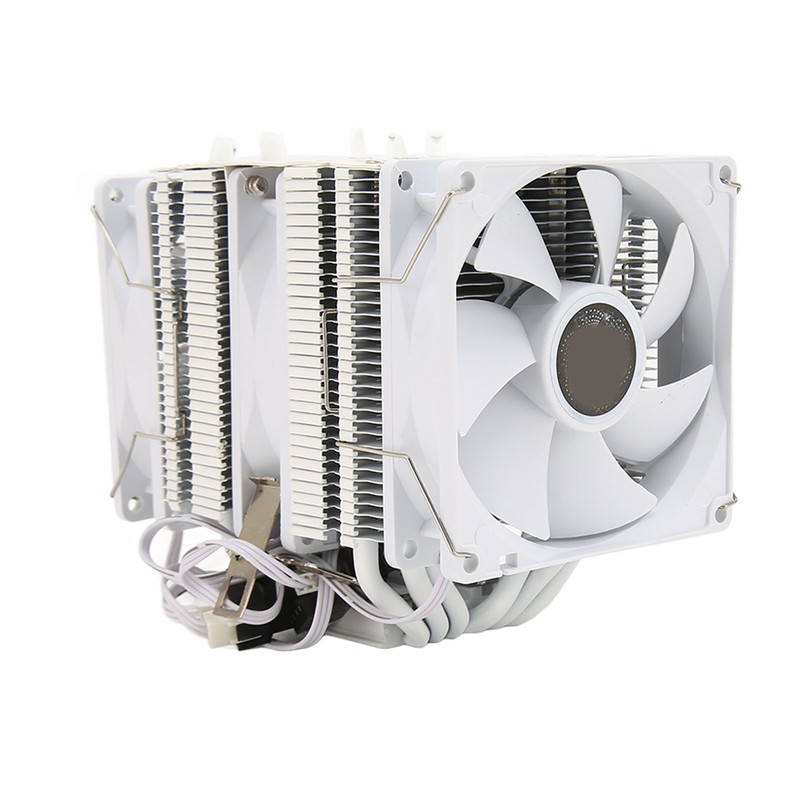 CPU Air Cooler 3.5in Dual Tower 6 Heat Pipes 3pin