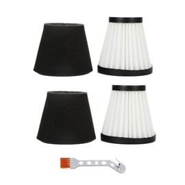 Moreffi 2 Pack Replacement F117 Filter Kit Compatible with Dirt Devil Scorpion Handheld Vacuum Cleaner New SD20005RED SD30025B BD22025, Compare to Part #AD40117