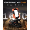 Anylight LED Rechargeable Work Light with Clamp,1600LM Magnetic Clip Work