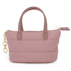 YFGBCX Mini Makeup Bag Puffy Cosmetic Bag Keychain Pouch Bag for Mini Makeup Kit Cute Lipstick Pouch Coin Purse