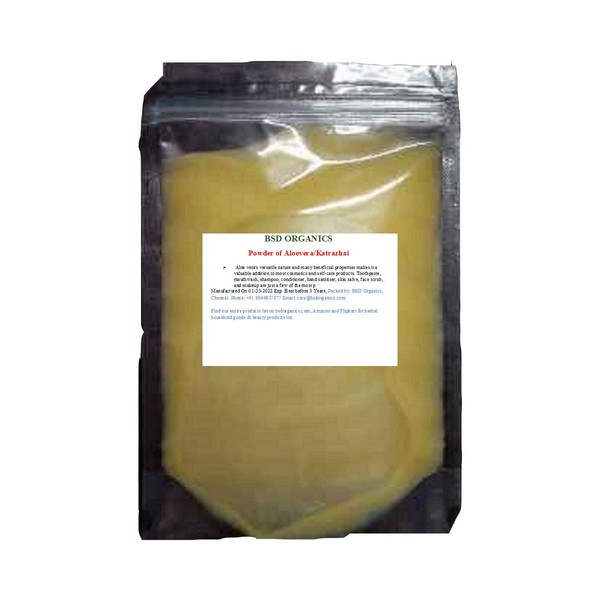 BSD Organics Powder of Aloe Vera/Katrazhai/Musabbar Vera (50 Gram /
