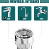 Universal Retractable Faucet Aerator with 1440° Rotating Robotic Arm, Dual