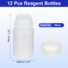 PATIKIL 12Pcs 60ml Reagent Bottles, PP Wide Mouth Round Bottles