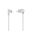 Hama Power cable, angled, 2 pin, Euro plug, 5 m