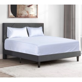 AATH Collection Fitted Sheet Extra Deep Pocket 16 inch (40cm) - Easy Care Soft Brushed Microfiber Fabric - Fade & Wrinkle Resistant (Double)
