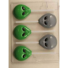 Alien Head Lollipop Candy Mold H076