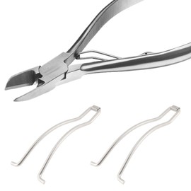 OTOTEC 10pcs 40mm Nail Nippers Replacement Spring for Most Toenail Clippers with a Length of 11.3-12.5mm