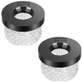 Stainless Steel Mesh Aerator Screen Strainer - Compatible with Livewell Pump, Fits ¾ Inch - 14 Female Thread - Enhancing Filtering and Aeration（2Pcs）