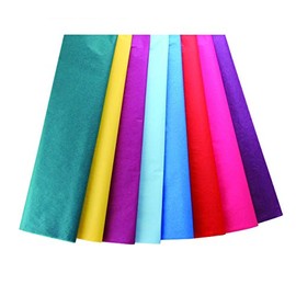 Hygloss Bright Tissue 24/Pk Paper Colors-Non-Bleeding-20 x 30-Inch-24 Sheets-8 Assorted Colors