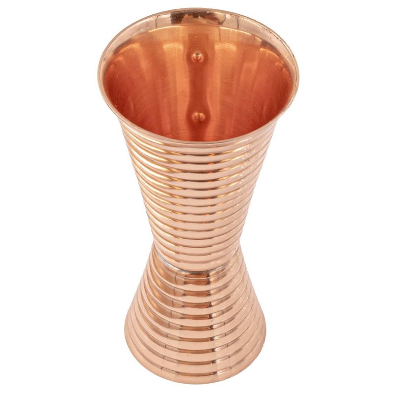Fluted Copper Double Side Jigger