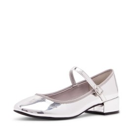 Madden Girl Women's Tutu Ballet Flat, Silver, 6