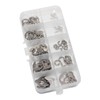 120Pcs Metric 304 Stainless Steel E Clips C Circlip Kit