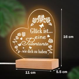 Rebundex Godmother Gift LED Night Light Gifts for Godmother Questions, Godmother Gift Christmas Best Godmother Gift