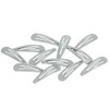 12 More Grip Hair Clips Hair Clips Silver Shimmer 4.8