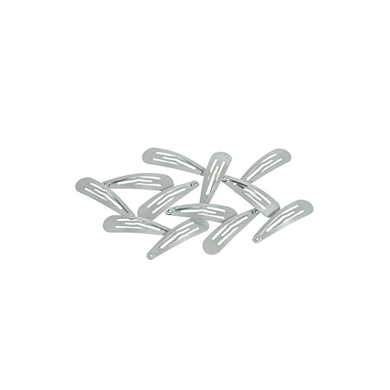 12 More Grip Hair Clips Hair Clips Silver Shimmer 4.8